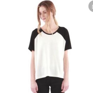 HYE PARK AND LUNE BLACK AND WHITE APRIL TOP